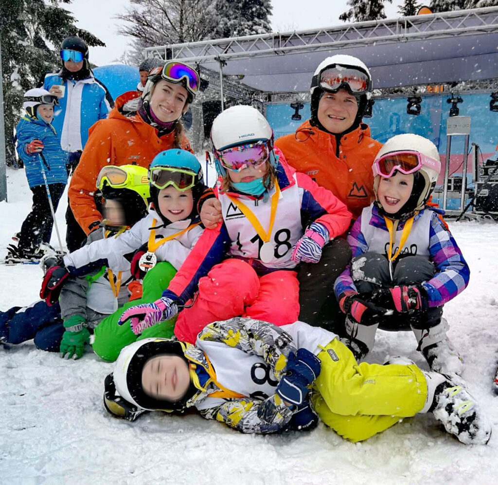 Participants of the Ski Course in Szczyrk